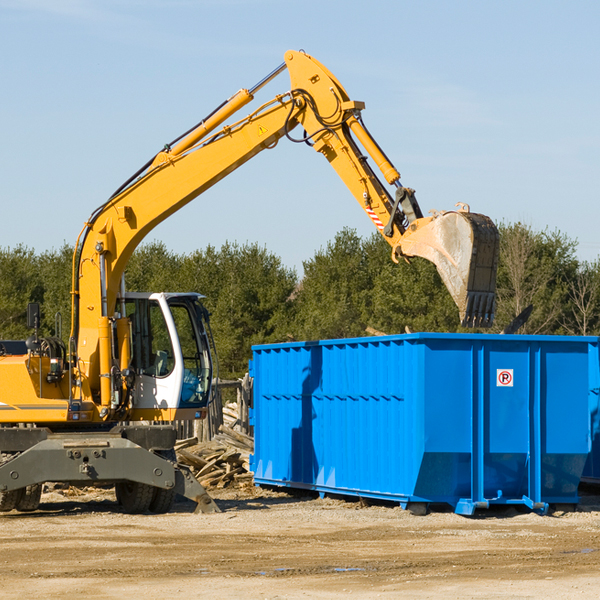 what size residential dumpster rentals are available in Brookfield VT